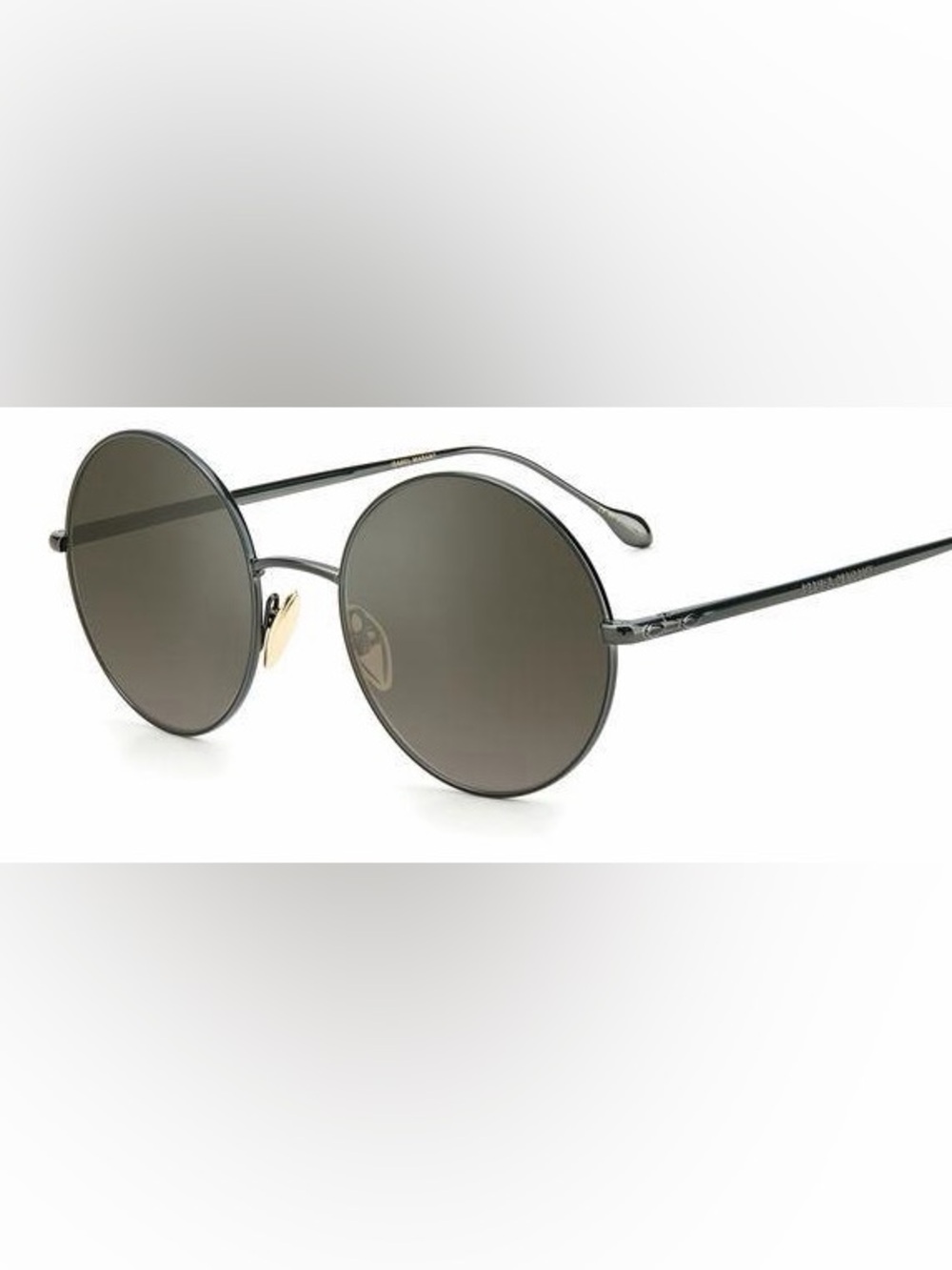 Isabel Marant Round Metal Sunglasses in Black Gray Lenses IM 0016/S - 1ED EZ